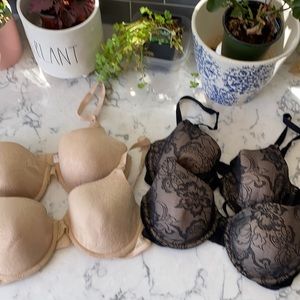 Lot of 4 Natori nursing bras size 34C